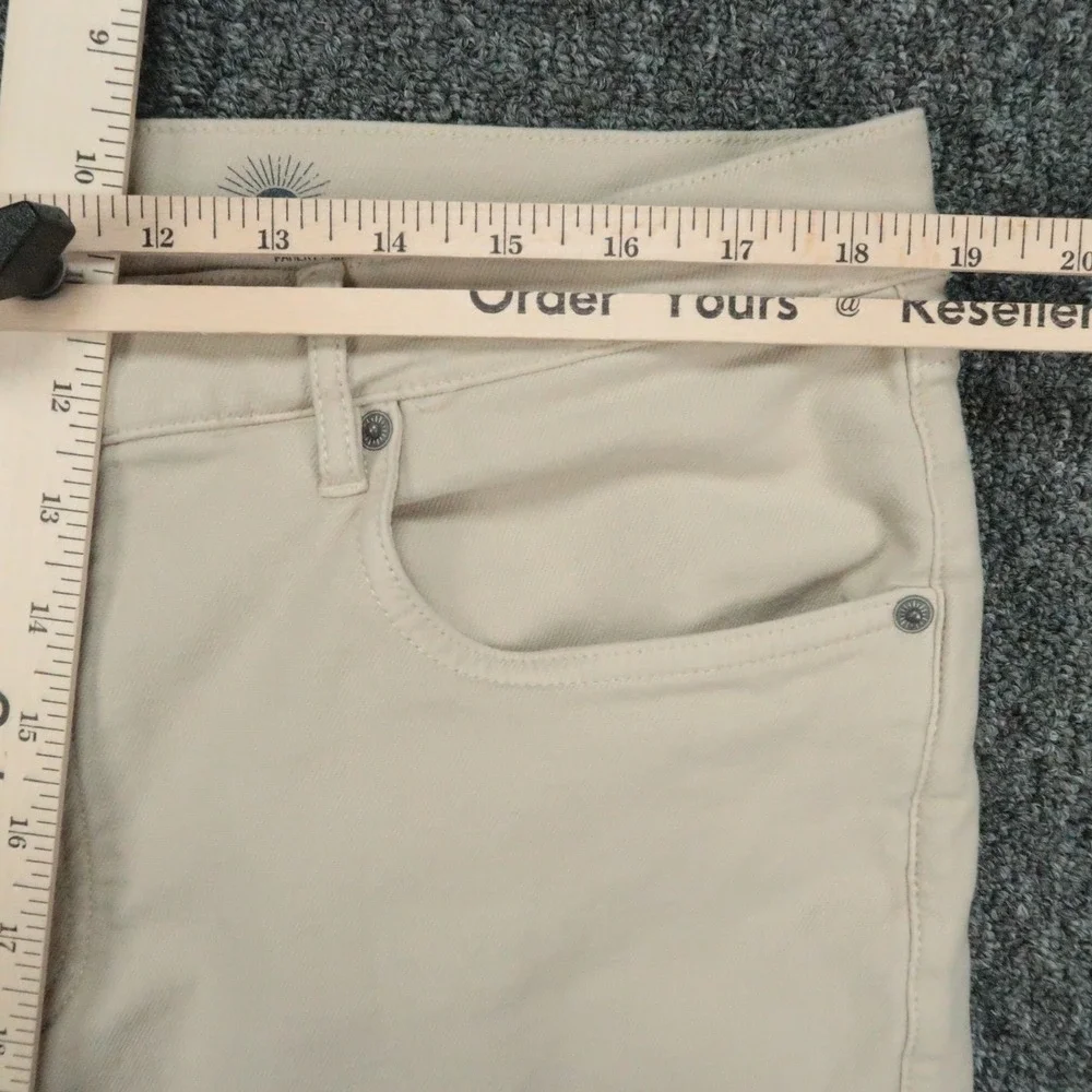 Faherty Pants Mens 38x32 Stone Tan Stretch Terry 5 Pocket Straight